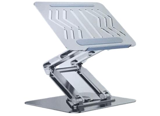 RTAKO RS-CP84S Laptop Stand 3-Level Adjustable Laptop Stand With 360 3D Roating Base - Silver
